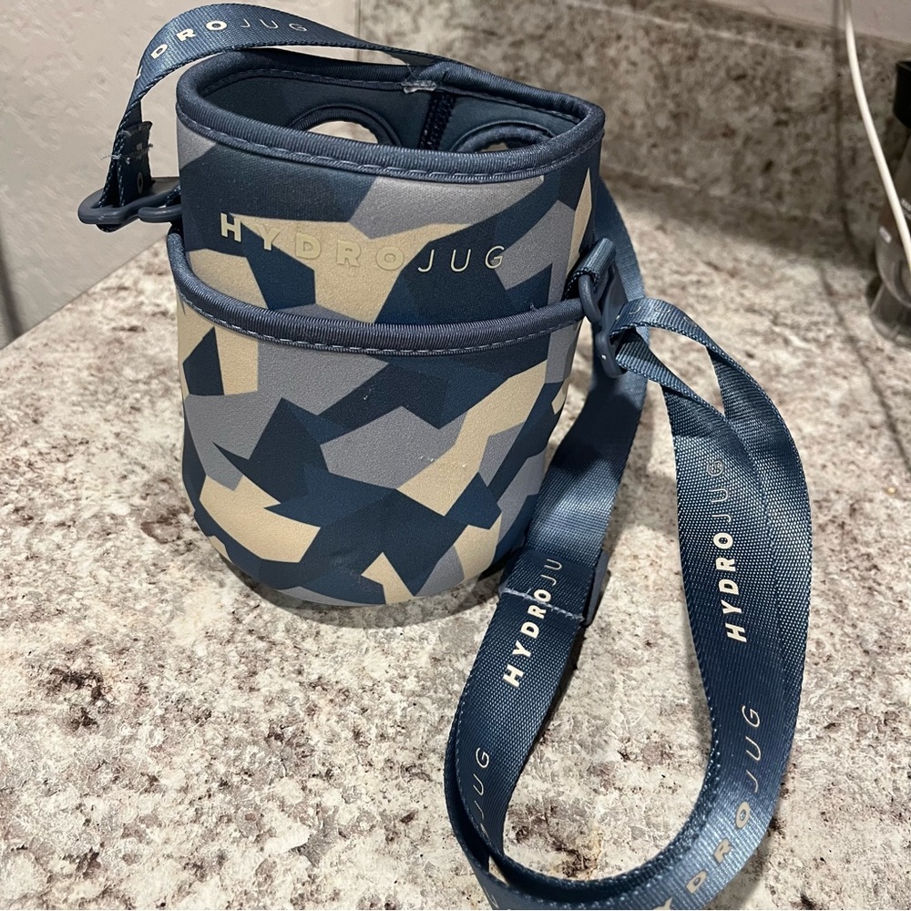 Reserved//Mini HydroJug Sleeve, Blue Camo